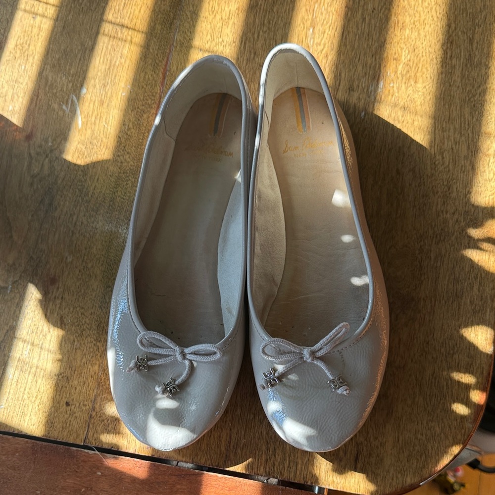 Sam Edelman Cream Ballet Flats with Bow